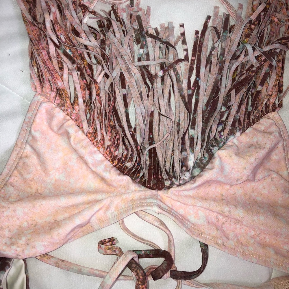 L Space fringe bikini